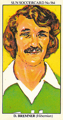 Desmond Bremner Hibernian 1978/79 the SUN Soccercards #564